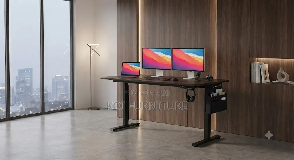 Office Desk; 1.2 Meter Electric Space Look Adjustable Desk