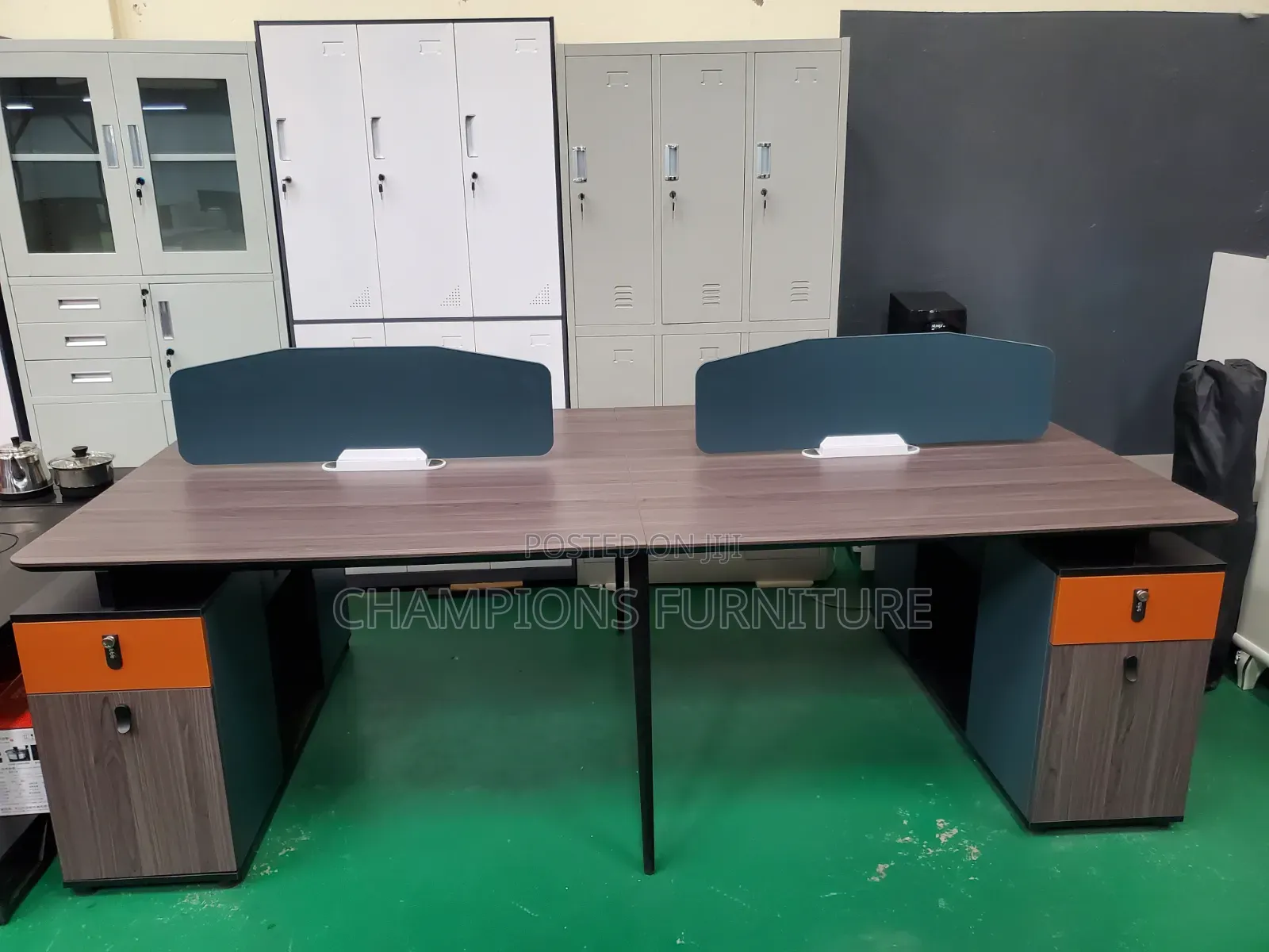 Moder Four-Way Office Workstation