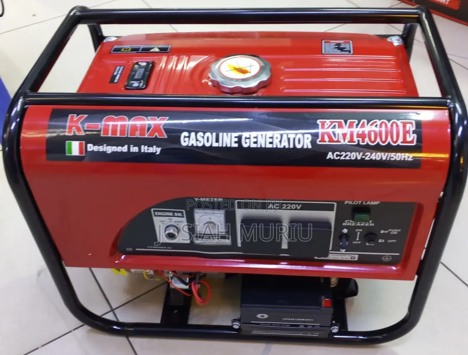K-Max Km4600e Heavy-Duty Petrol Generator 220v Ac With Electric Start