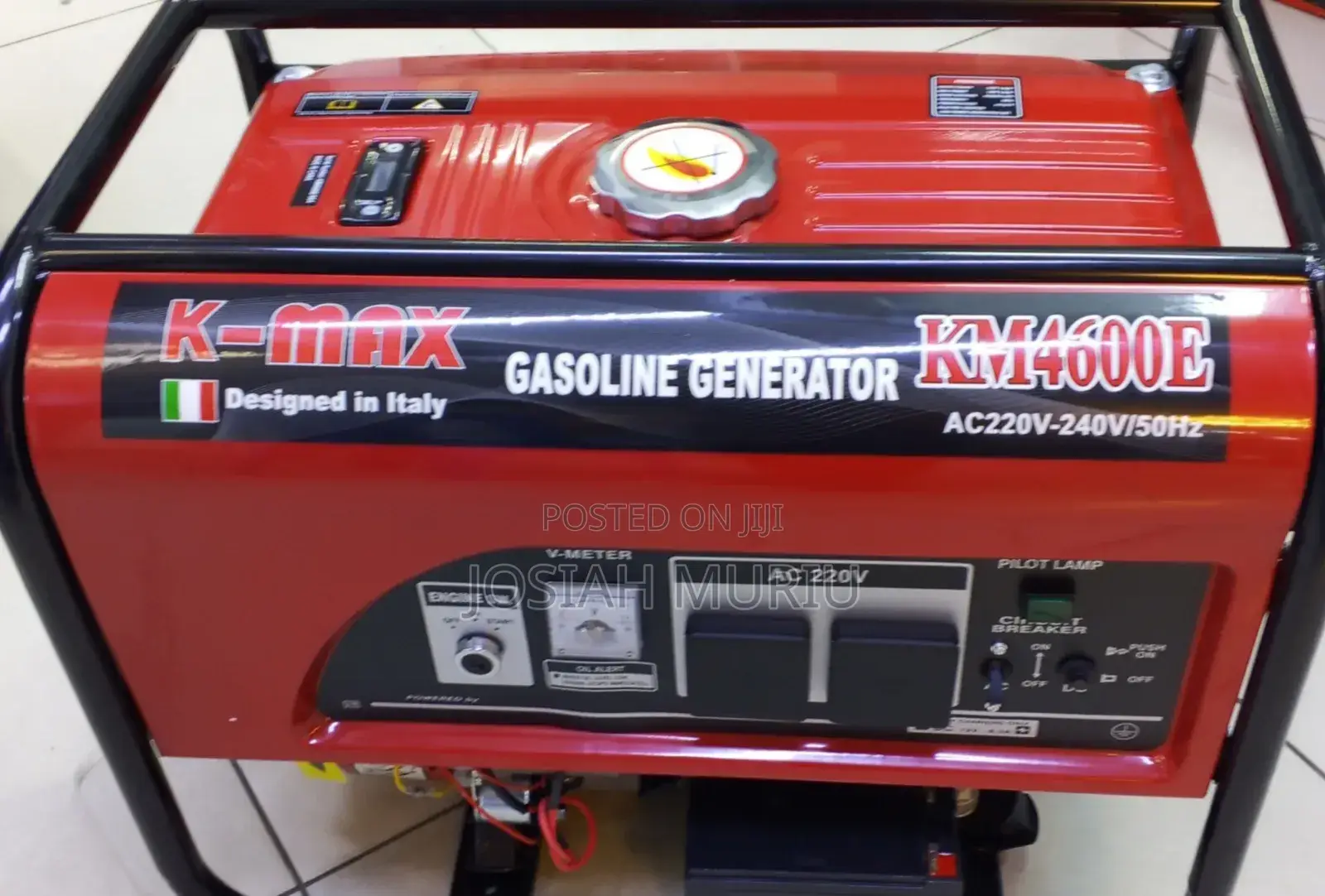 K-Max Km4600e Heavy-Duty Petrol Generator 220v Ac With Electric Start
