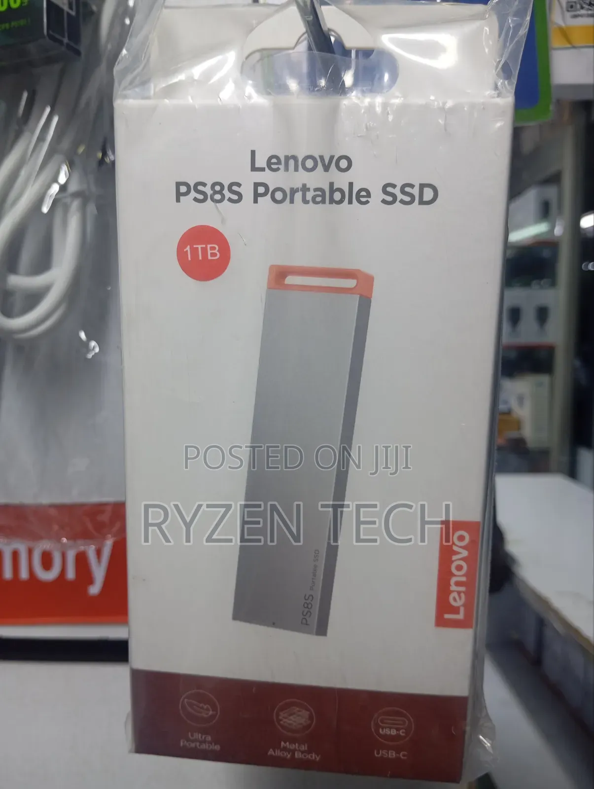Lenovo Ps8s Portable External SSD 1tb