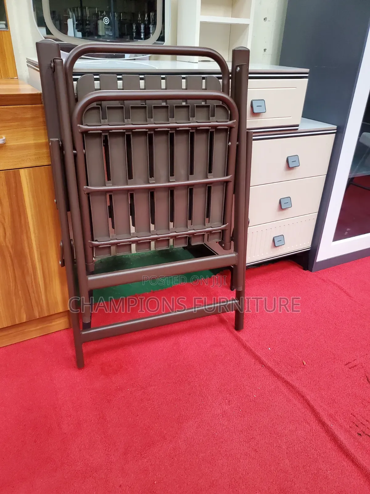 Brown Heavy Duty Foldable Chair
