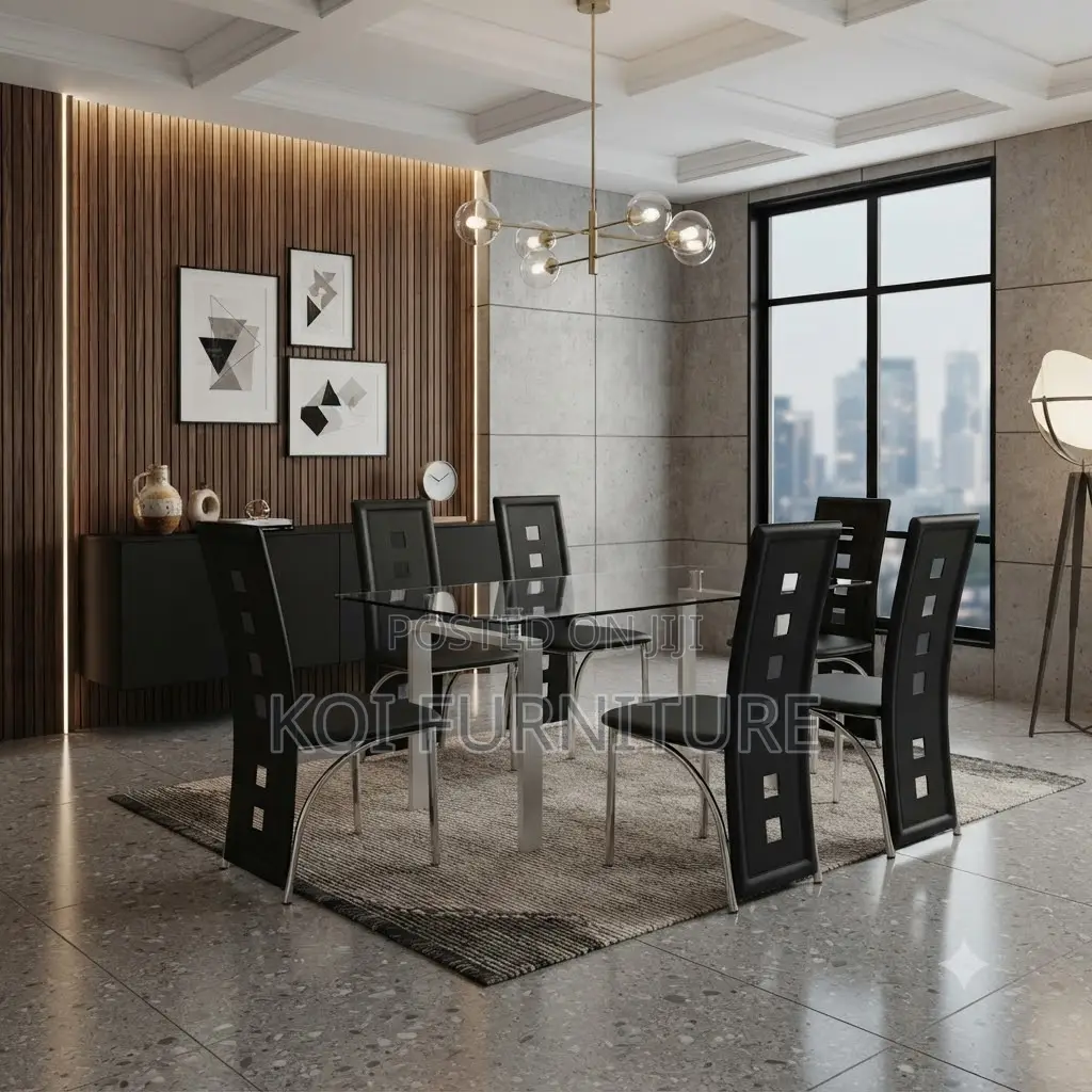 Dining Set; Six Seaters Home Dining Room Set