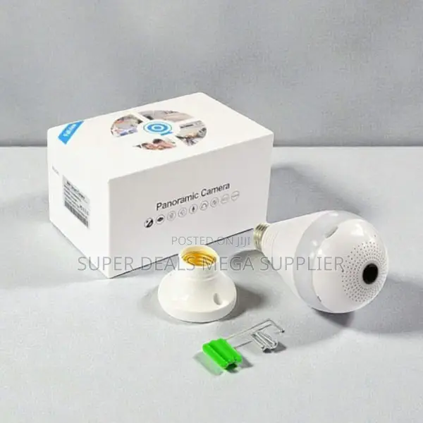 Continuous Recording 360° Panoramic 1080p Full Hd Wifi Bulb Camera