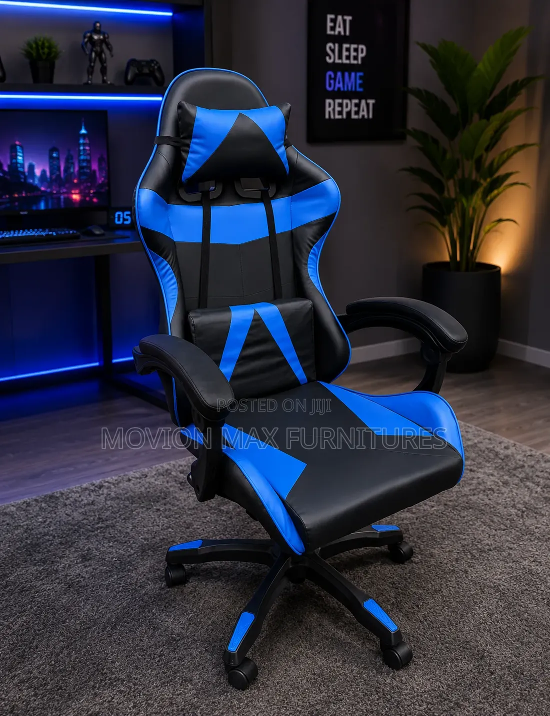 Recliner Office Black Gaming Seat
