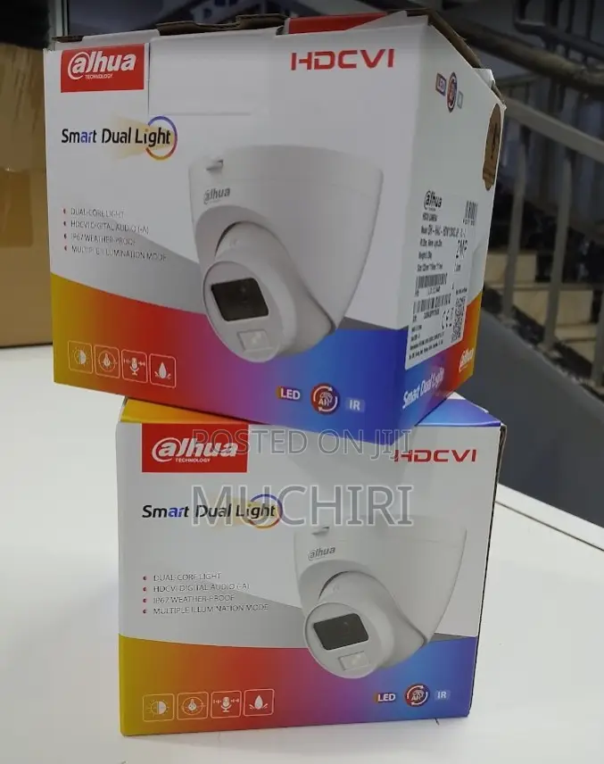 2mp Dahua Smart Hybrid Light Audio Fixed Turret Dome Camera