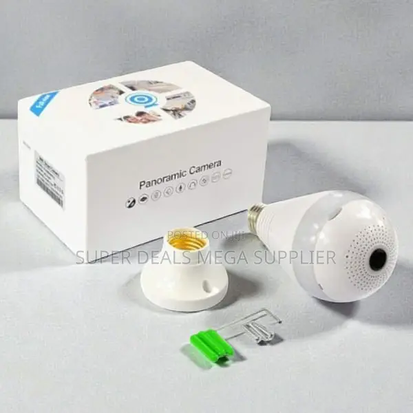Real- Time Monitoring 360° Panoramic 1080p Full Hd Wifi Bulb Camera