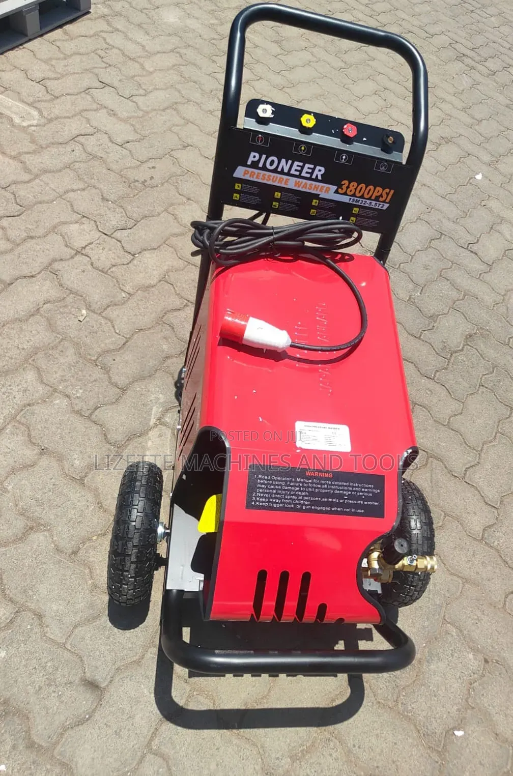 Pioneer 3800psi 3 Phase Carwash Machine/ High Pressure Washer