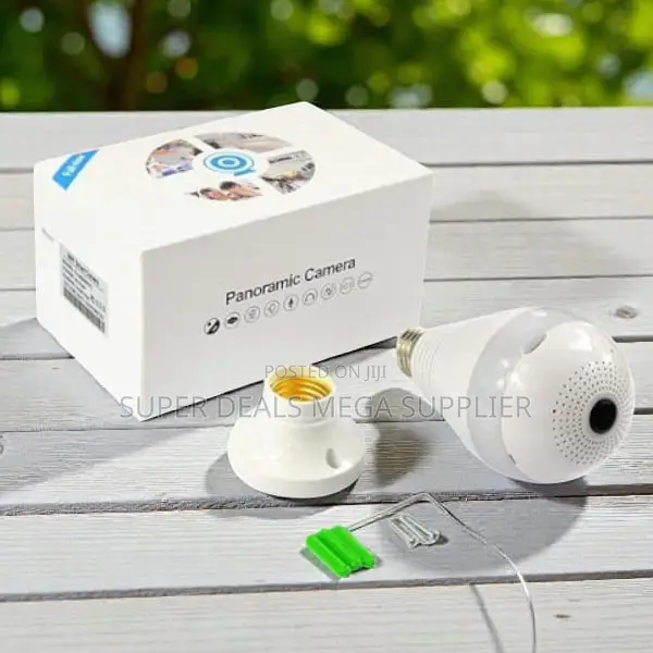 Shop Surveillance Smart 360° Panoramic 1080p Full Hd Wifi Bulb Camera