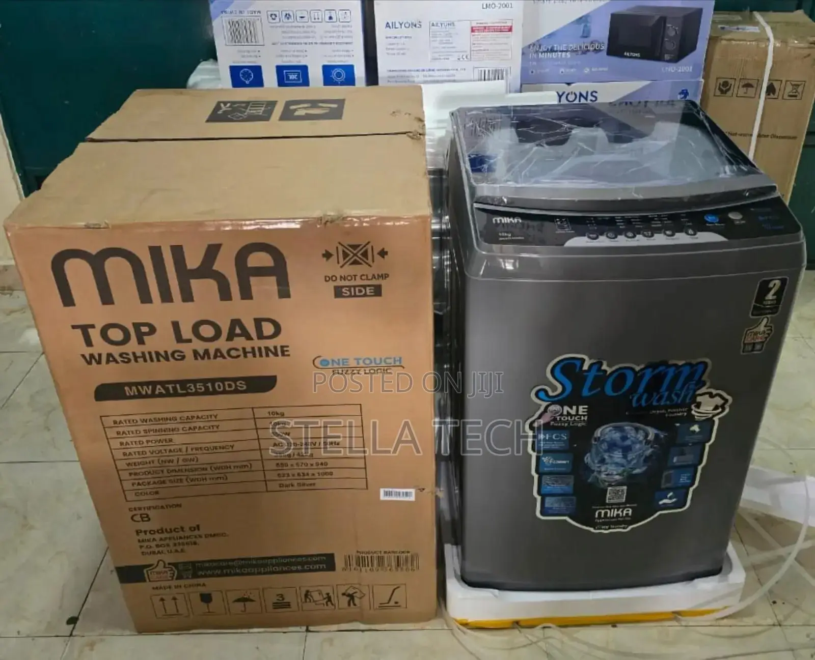 10kg Mika Fully Automatic Top Load Washing Machine at 42000