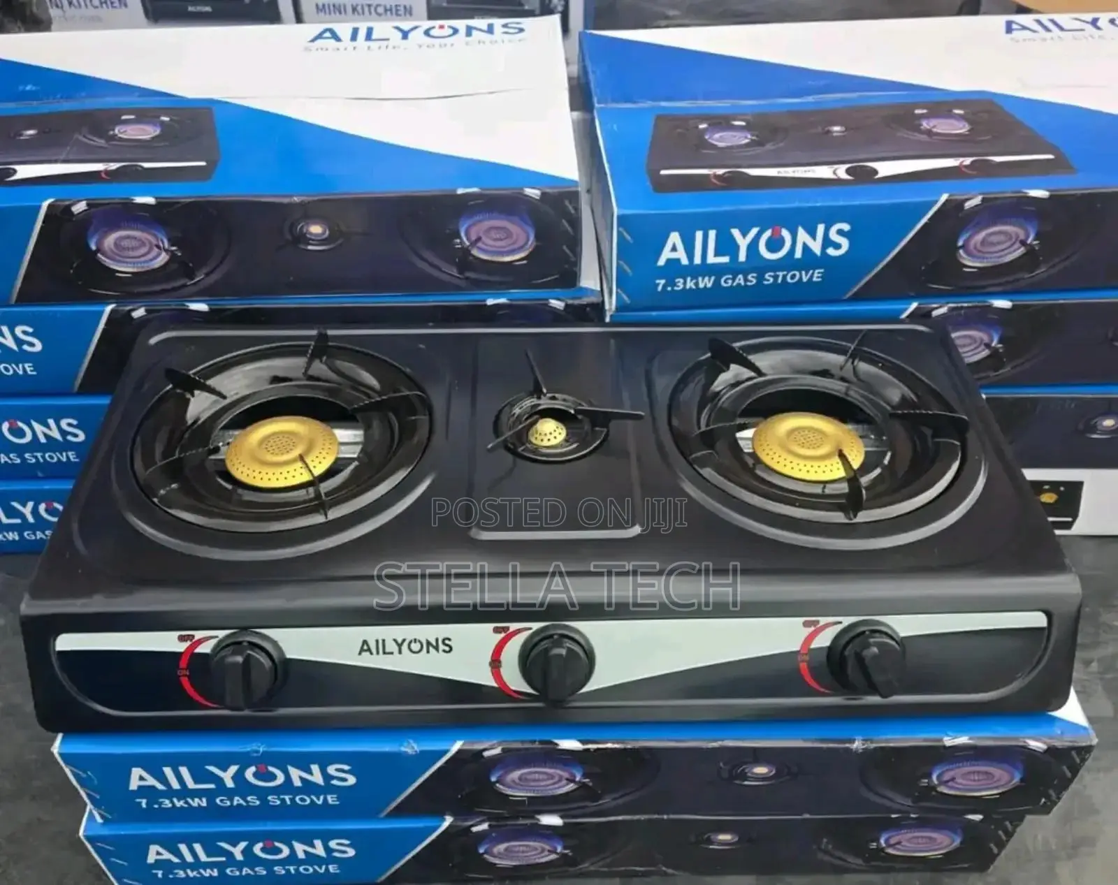 Ailyons 3 Burner Stainless Top Gas Cooker Burner