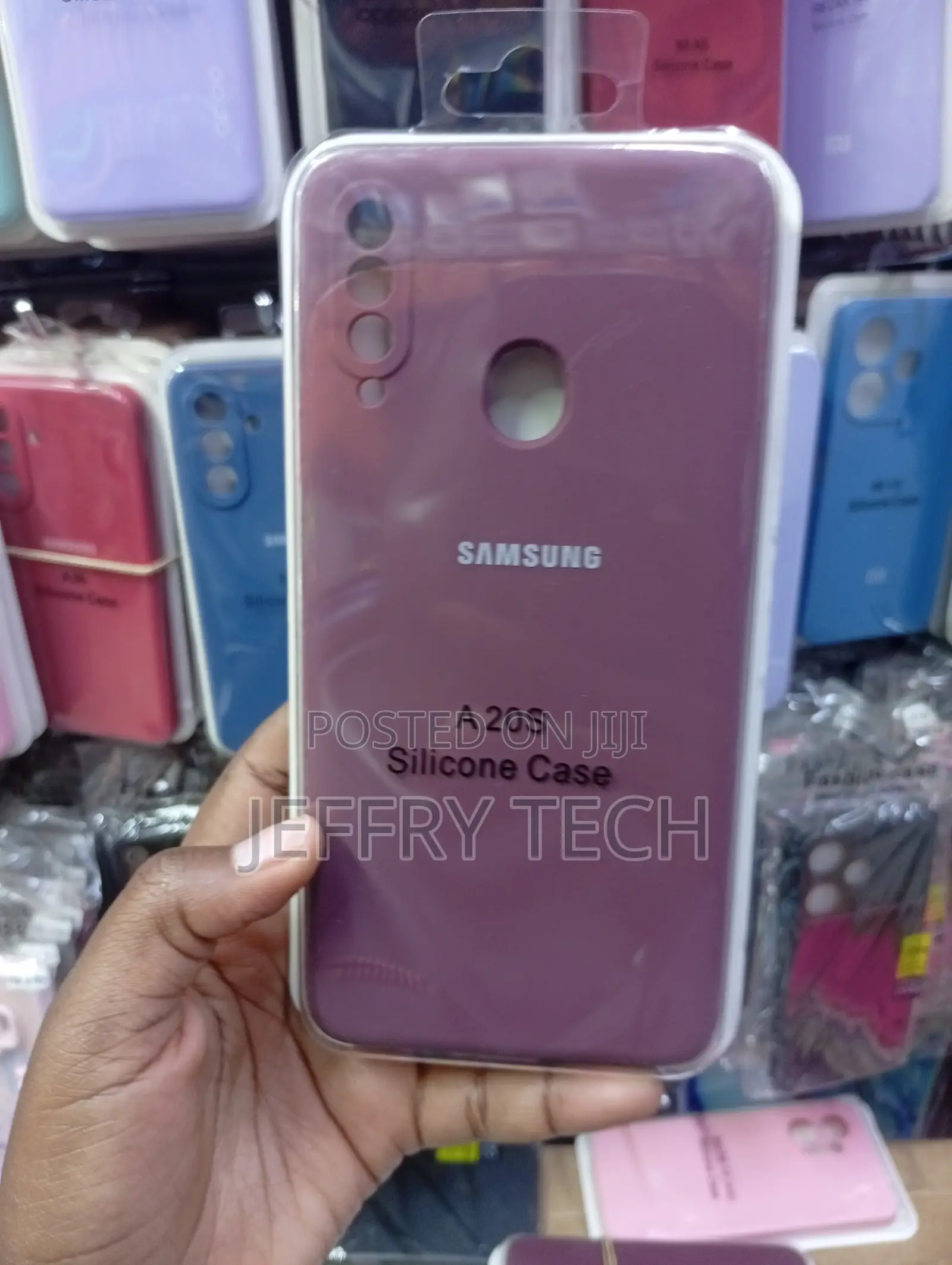 Samsung Galaxy A20s a Plum-Purple Matte Finish Cover