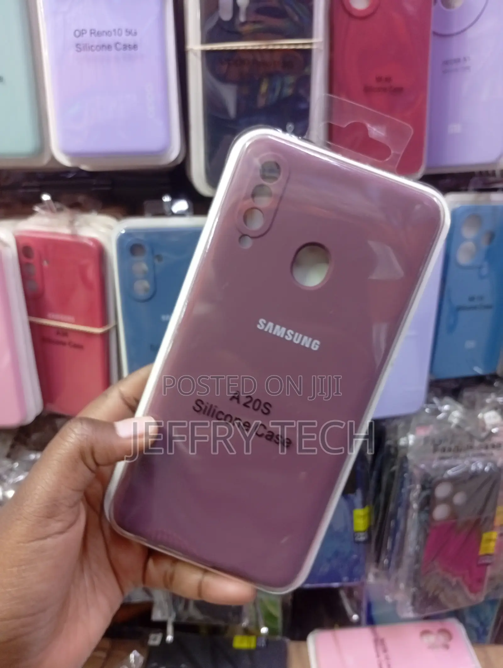 Samsung Galaxy A20s a Plum-Purple Matte Finish Cover