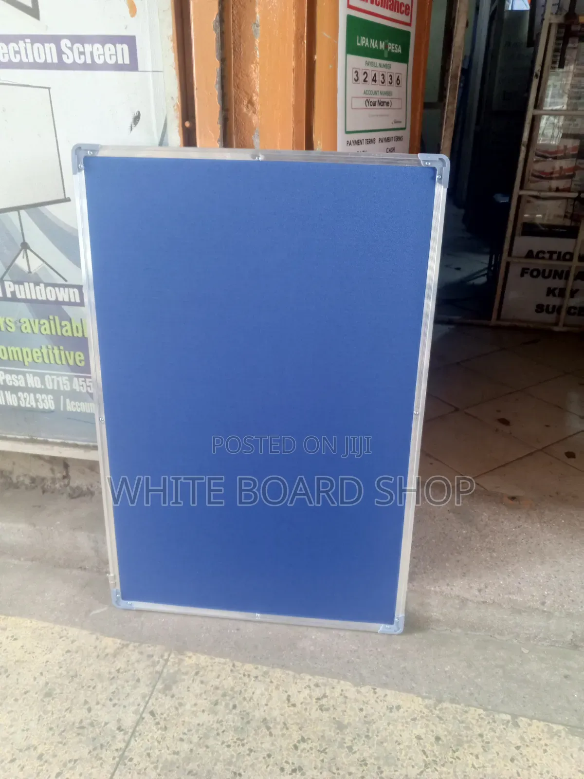 Reception Imported Blue Notice Board – 3ft × 2ft (90cm × 60cm)