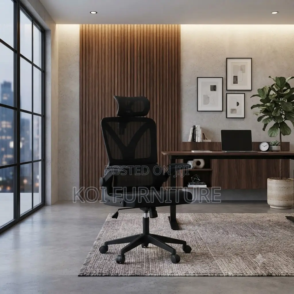 Office Chairs; Fabric Orthopedic High Recliner With Breathable Back