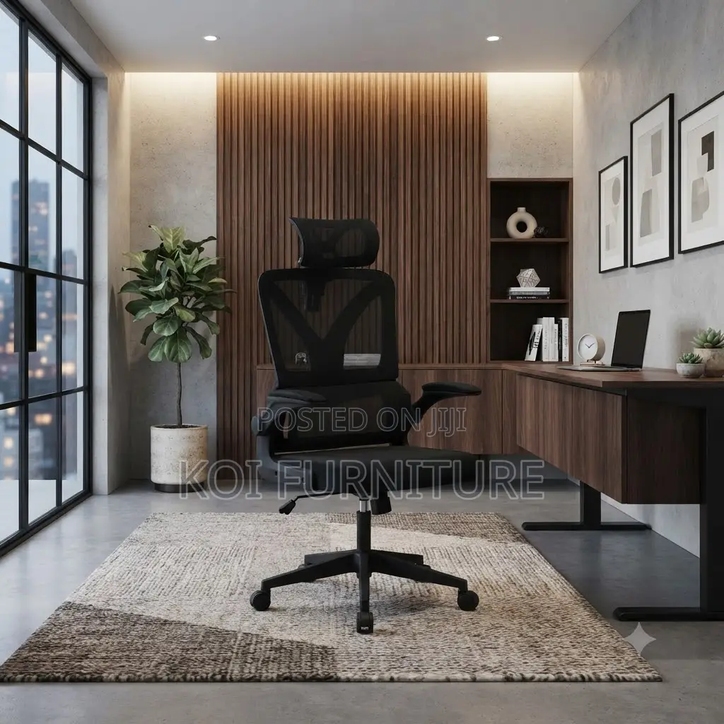 Office Chairs; Fabric Orthopedic High Recliner With Breathable Back