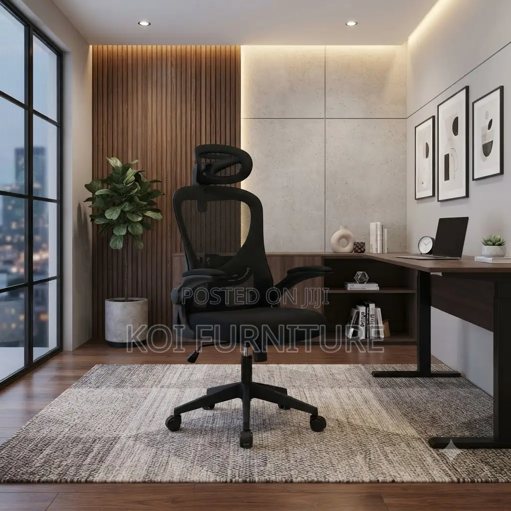 Office Chairs; Fabric Orthopedic High Recliner With Breathable Back