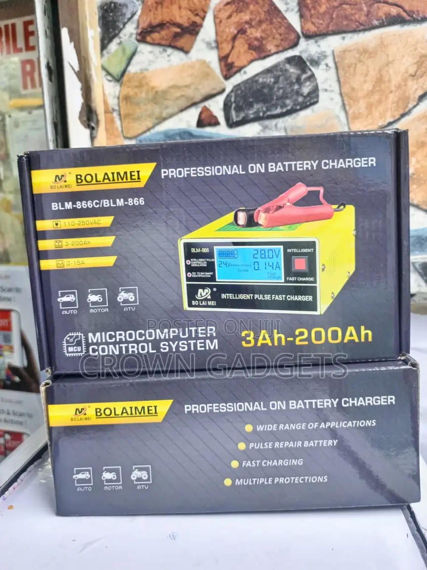 Bolaimei Intelligent Car Battery Charger With LCD Display