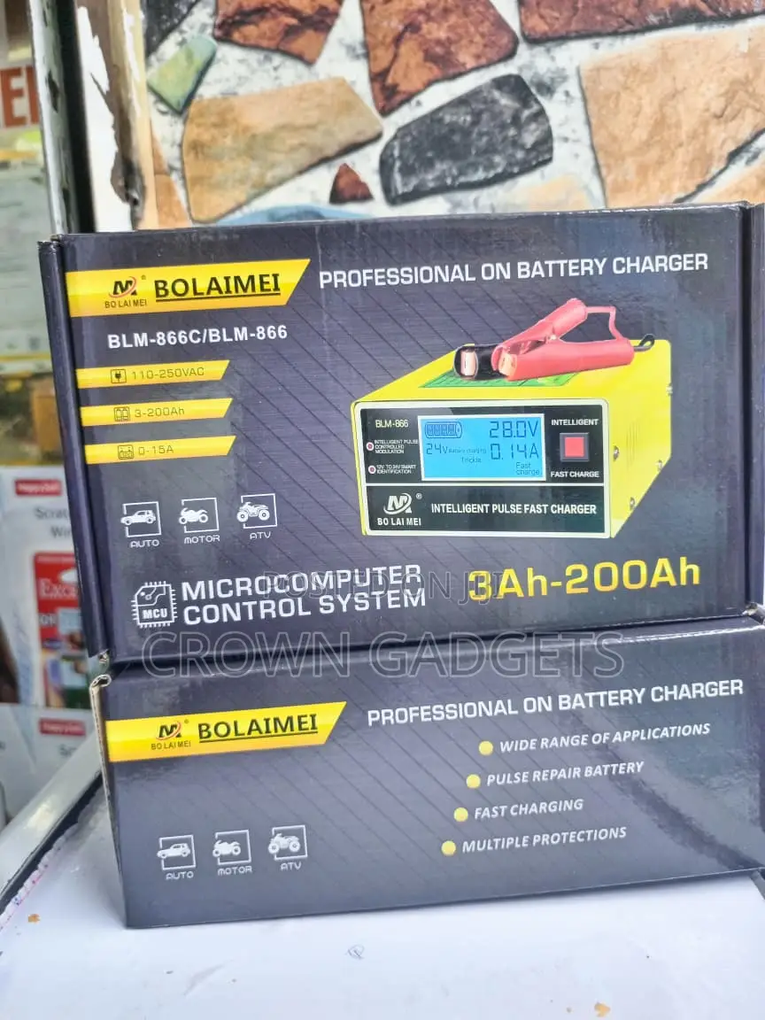 Bolaimei Fast Battery Charger for Lead Acid Batteries