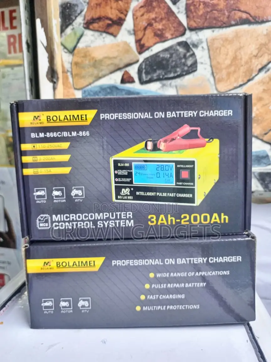 Bolaimei Fast Battery Charger for Lead Acid Batteries