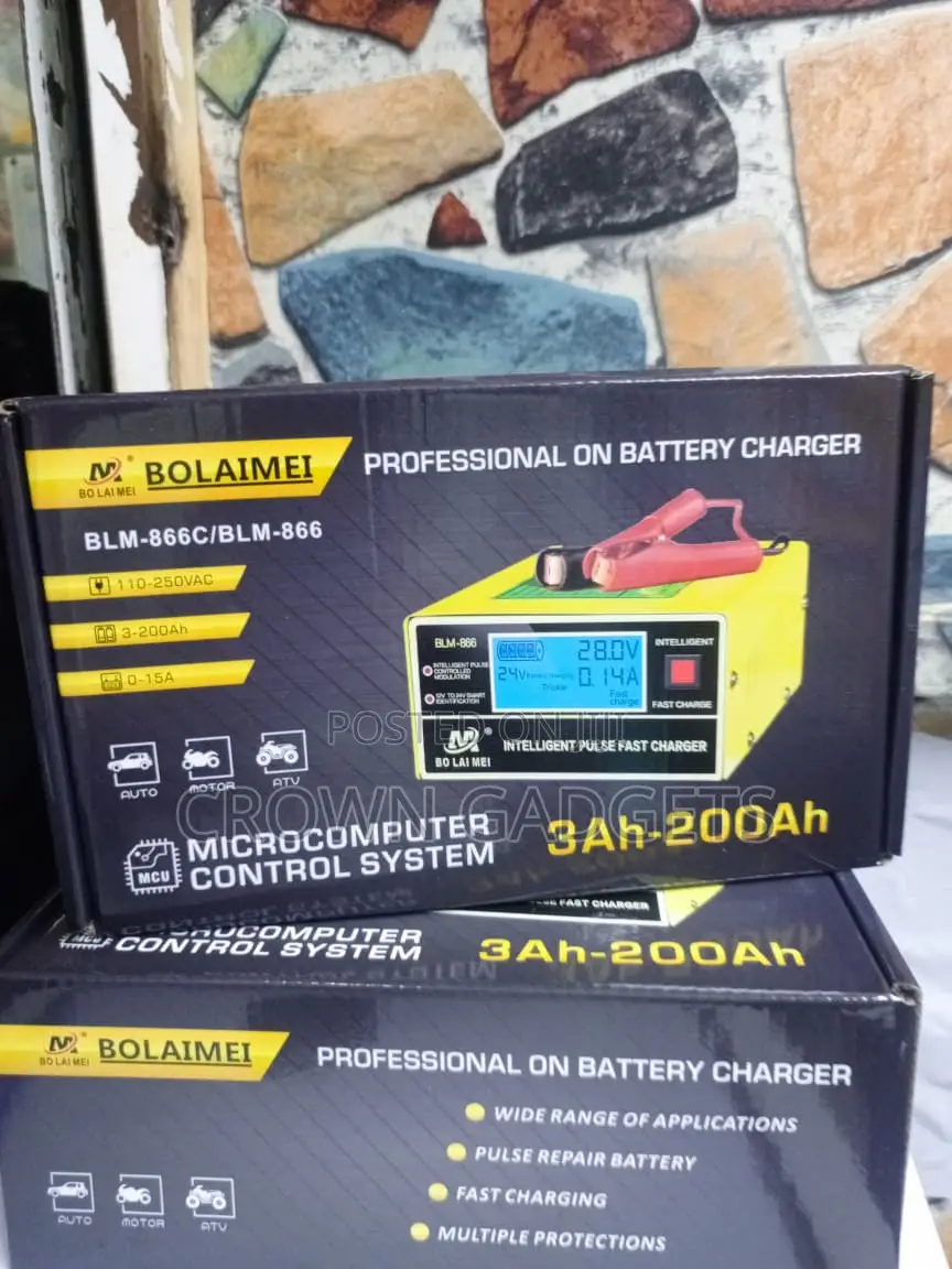 Bolaimei Digital Battery Charger and Maintainer