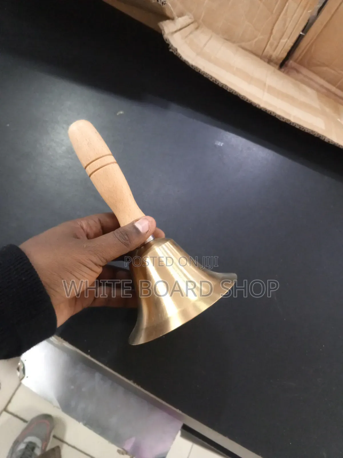 Small Hand Bell for Exams- 8cm Wide( Wooded Handle)