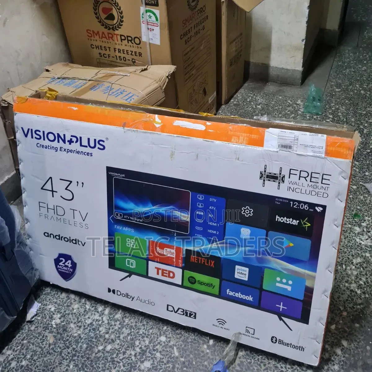Vision Plus 43 Inches FHD Frameless Android Tv