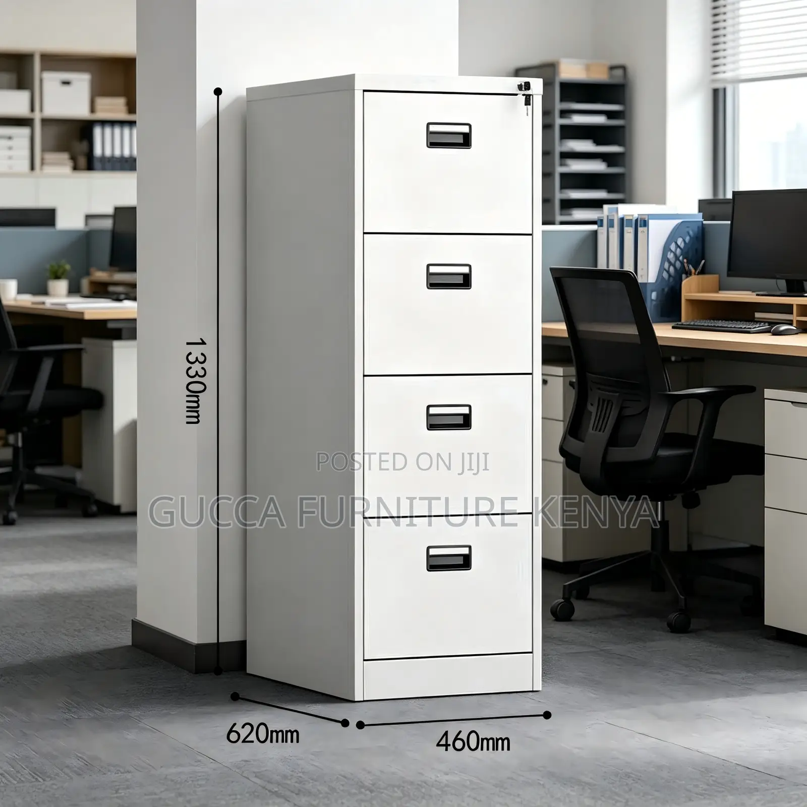 4-Drawer Steel Locker