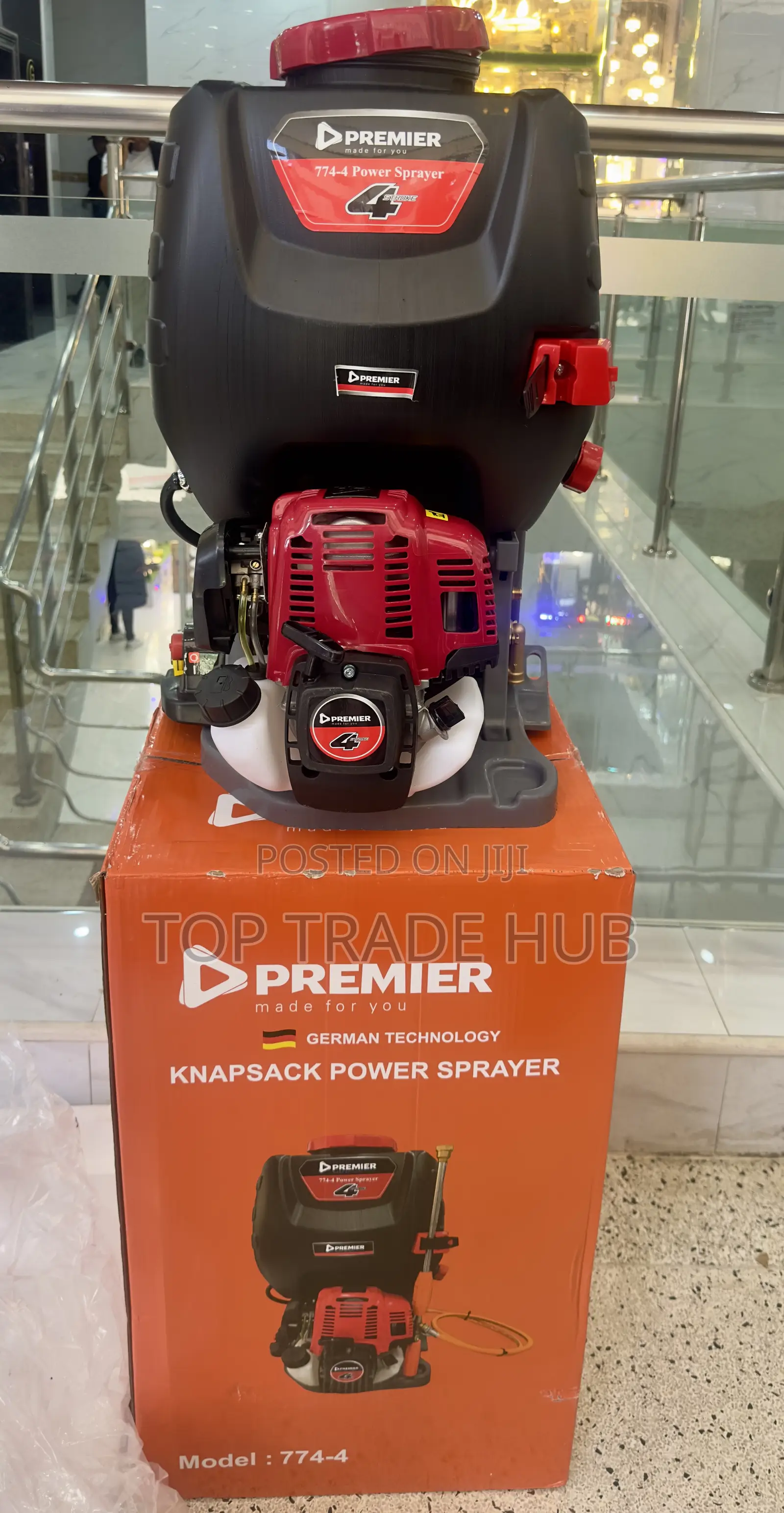 Latest Premier 774-4 Knapsack Power Sprayer 4 Stroke Petrol Engine