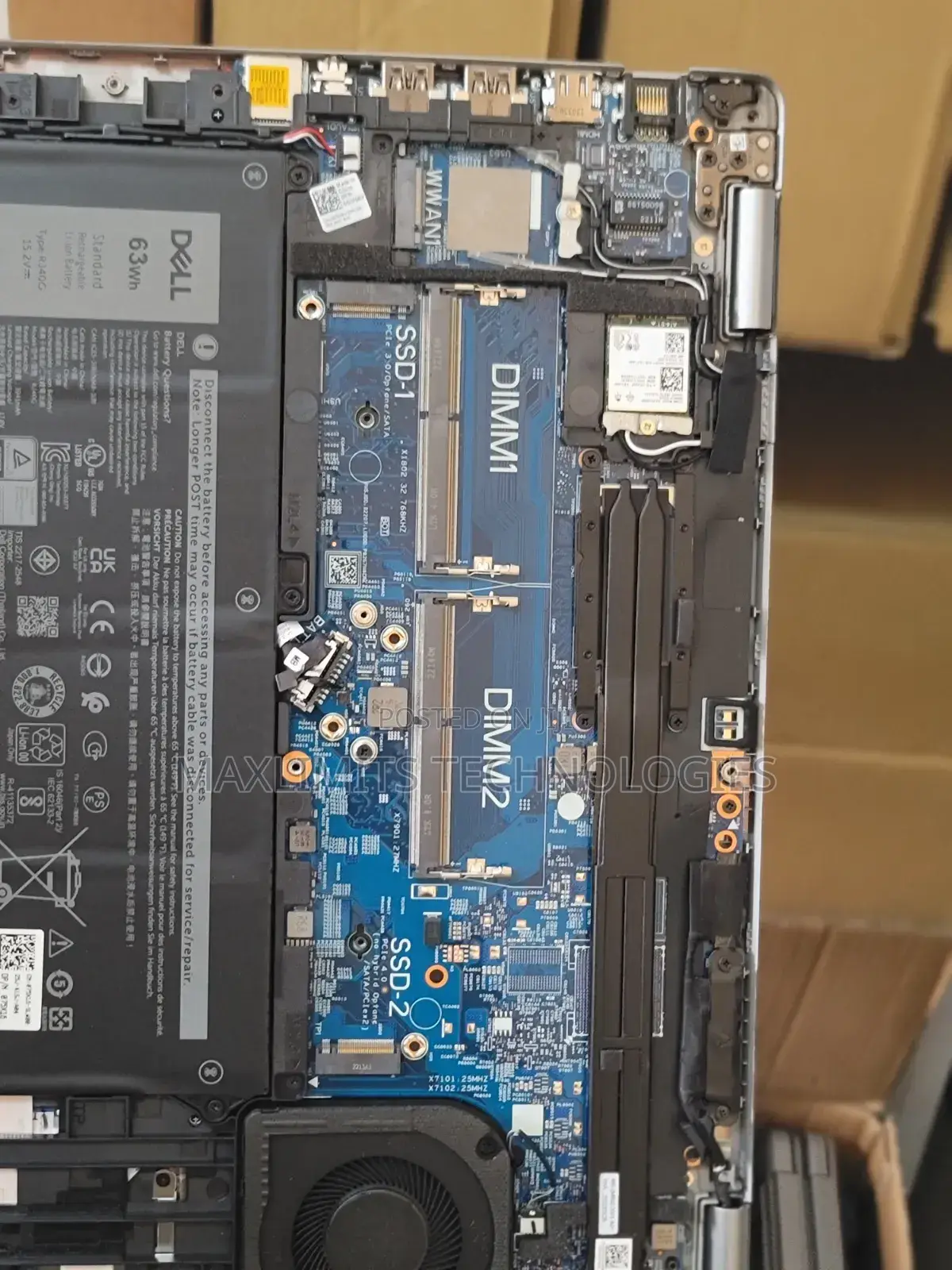 Dell Latitude 5520 11th Generation Motherboard