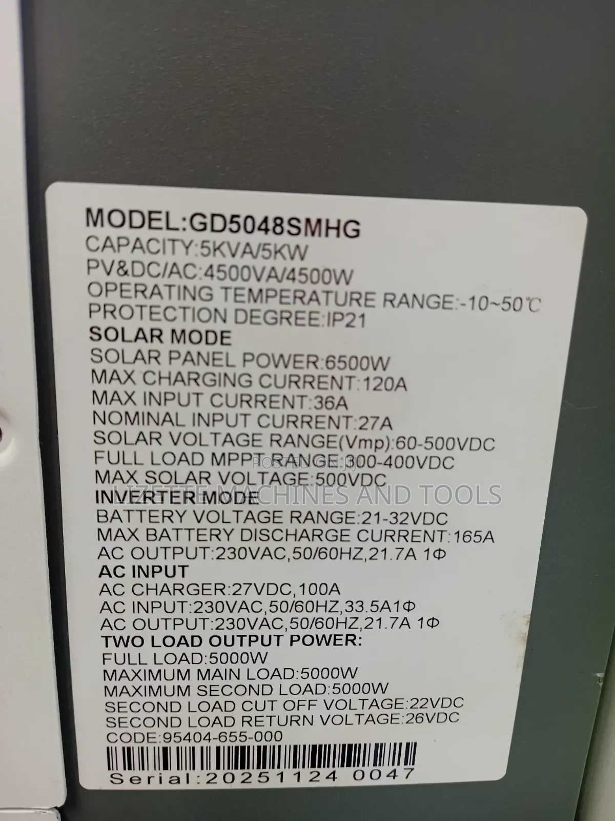5kva Solar Nyumbani Hybrid Inverter