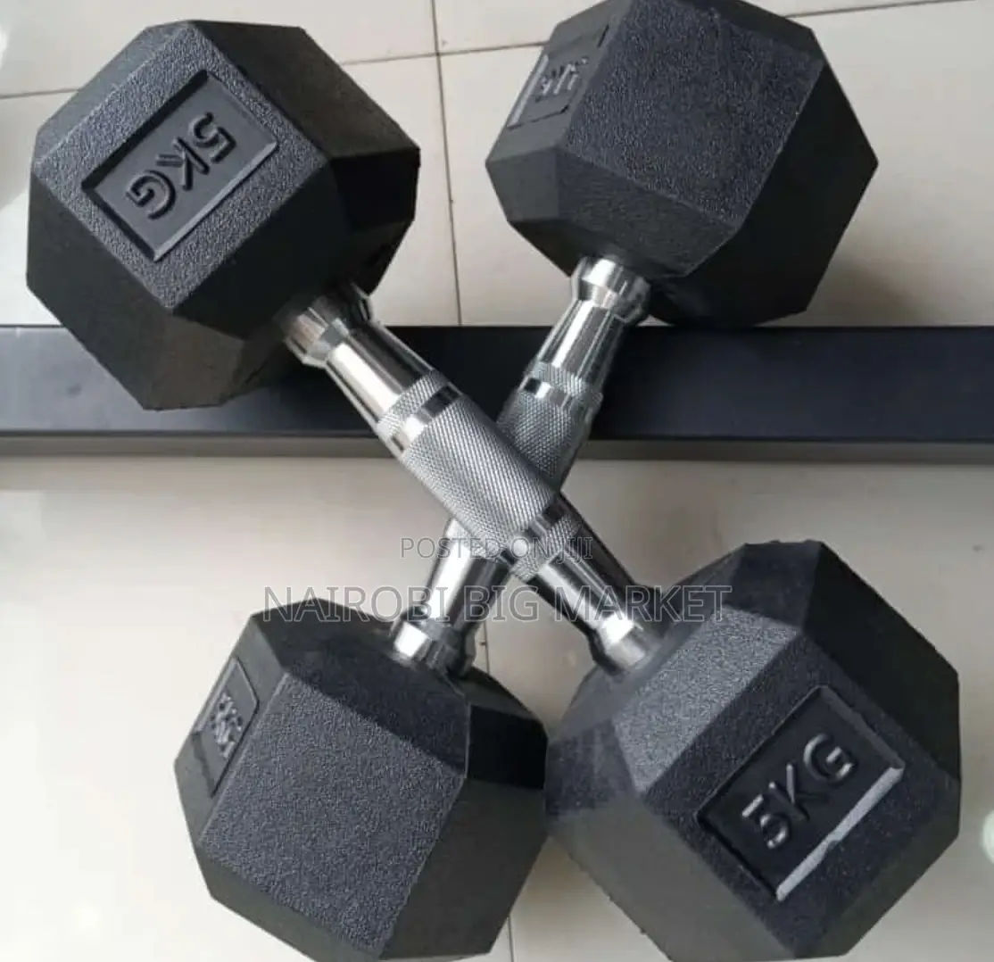 5kg Hexagonal Dumbbell