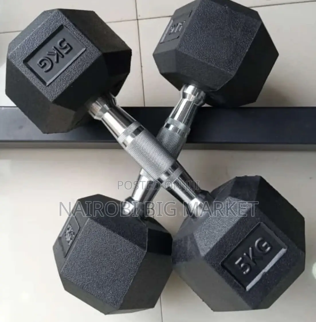 5kg Hexagonal Dumbbell