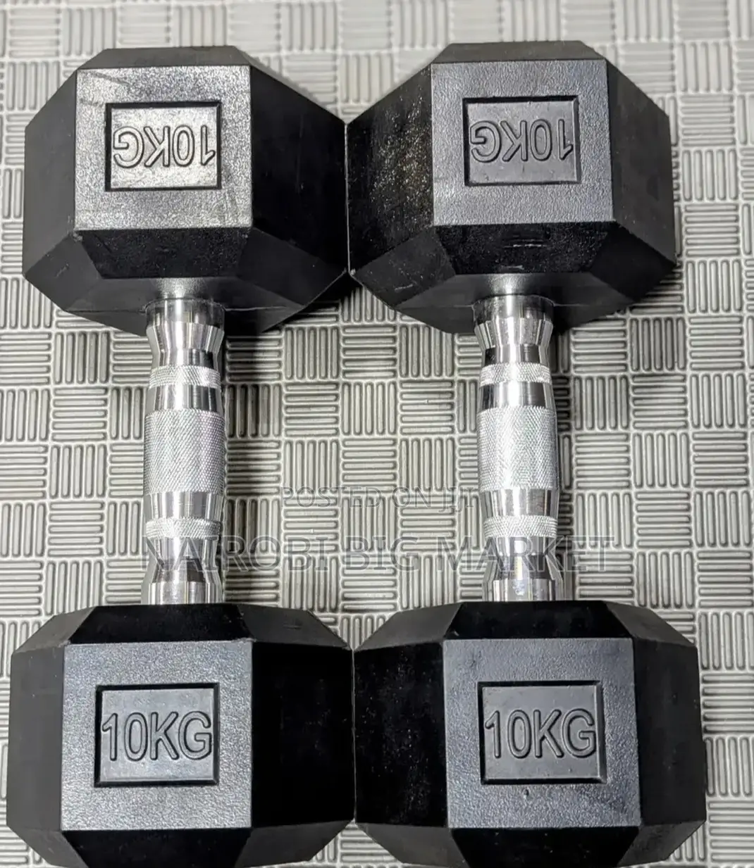 10kg Hexagonal Dumbbell