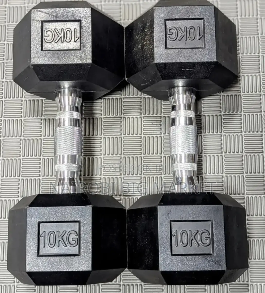 10kg Hexagonal Dumbbell