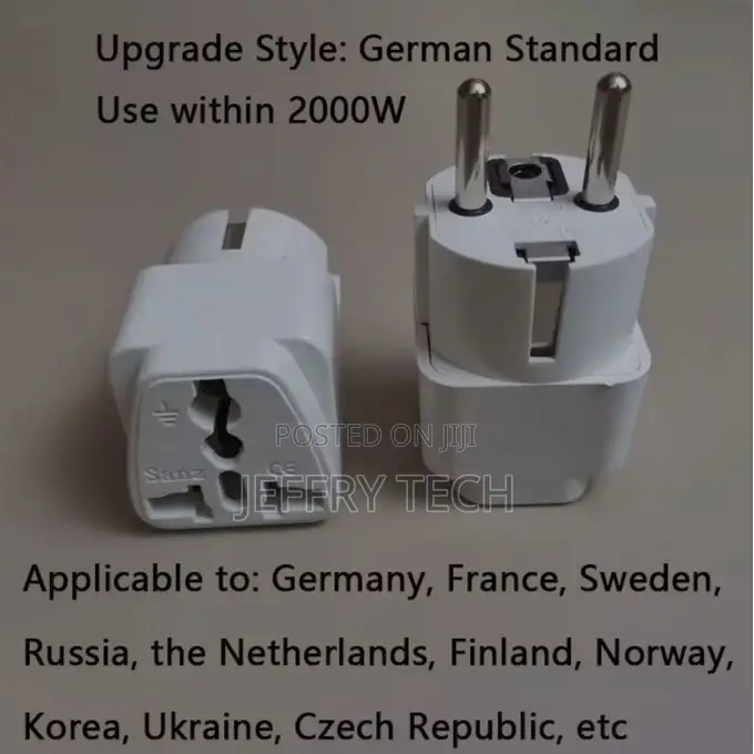 Universal Us Eu Au to German Standard Plug Adapter