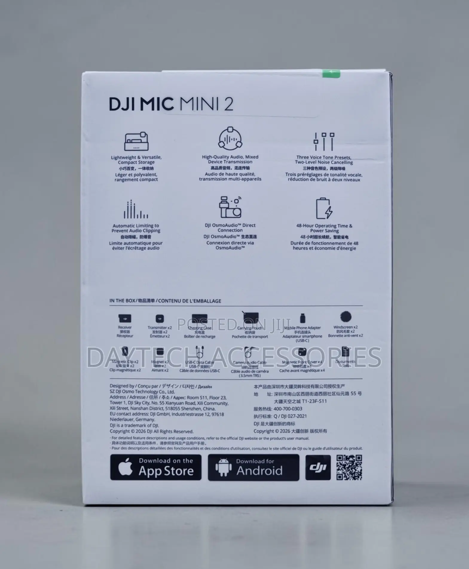 Dji Mic Mini 2 (2 Tx + 1 Standard Rx + Charging Case) Wireless Mic.