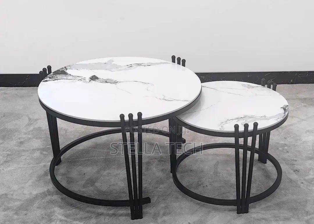 2 in 1 Executive Pure Marble Table