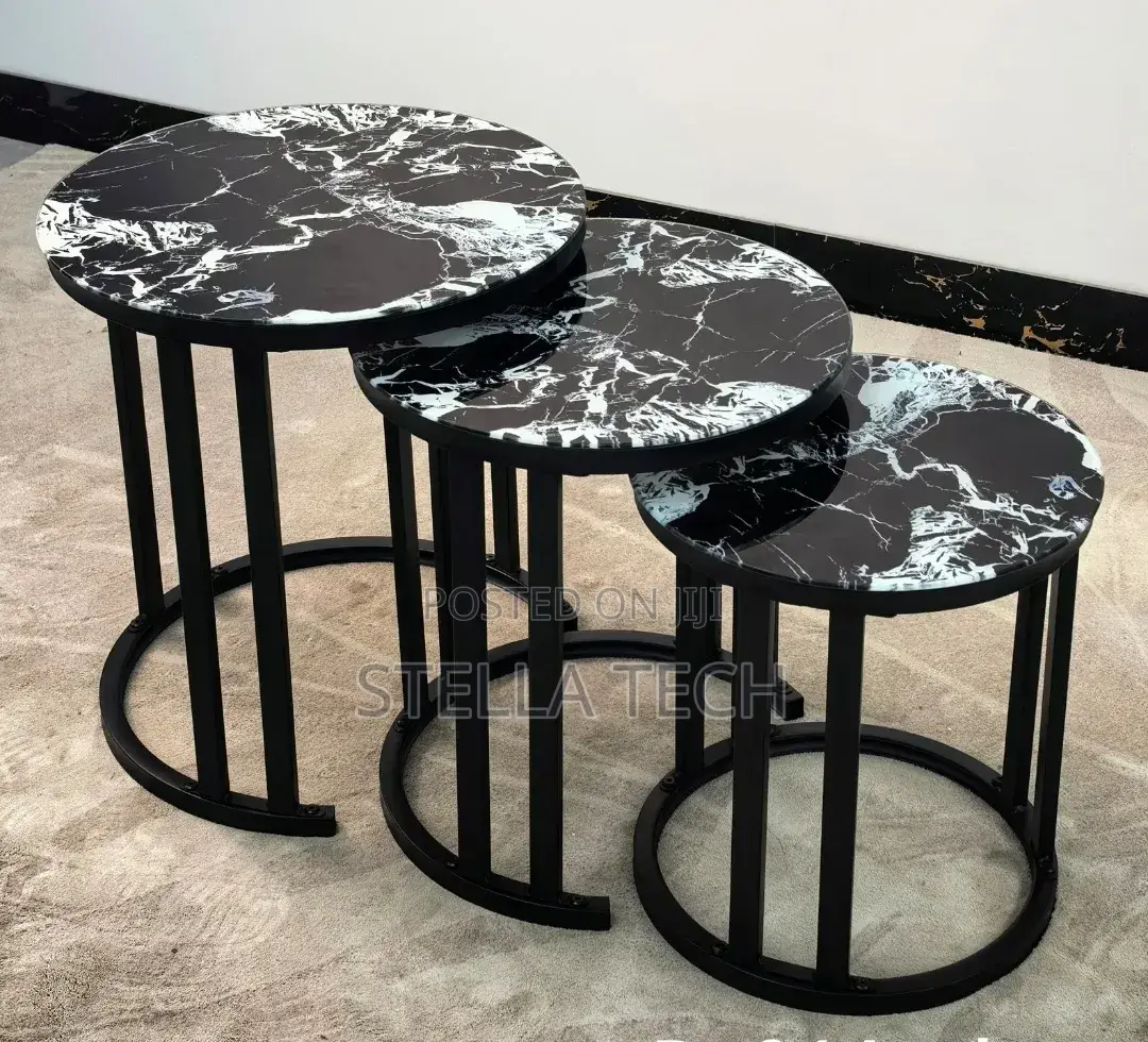 3 in 1 Executive Table (Glass Effect)