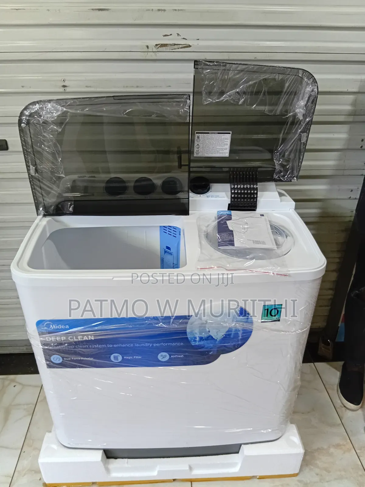 Midea Washing Machine Topload Wash and Spin 10 KGS