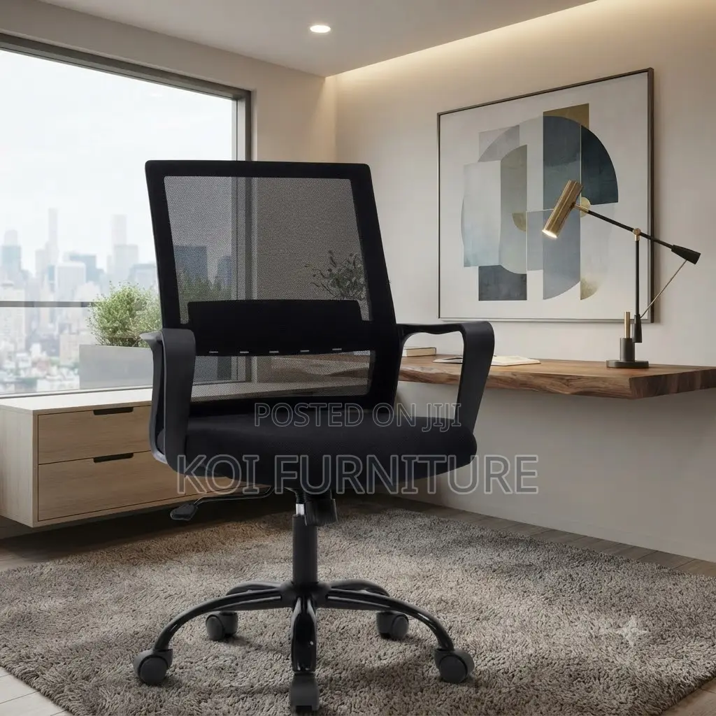 Office Chairs; Mid Back Mesh Clerical Kaptains Office Chair