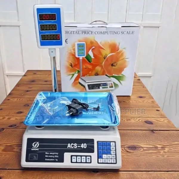 Easy Cleaning Acs 40 Upto 40kgs Computerized Electronic Weight Scale