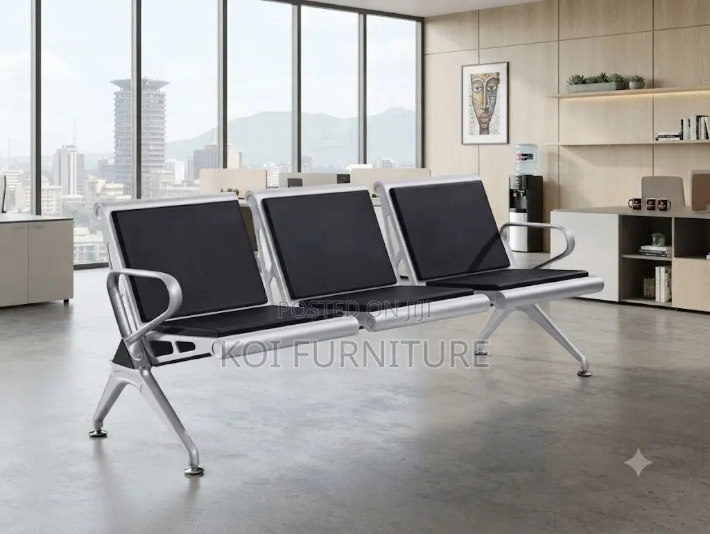Office Bench; Three Seater Heavy Duty Waiting Bench.