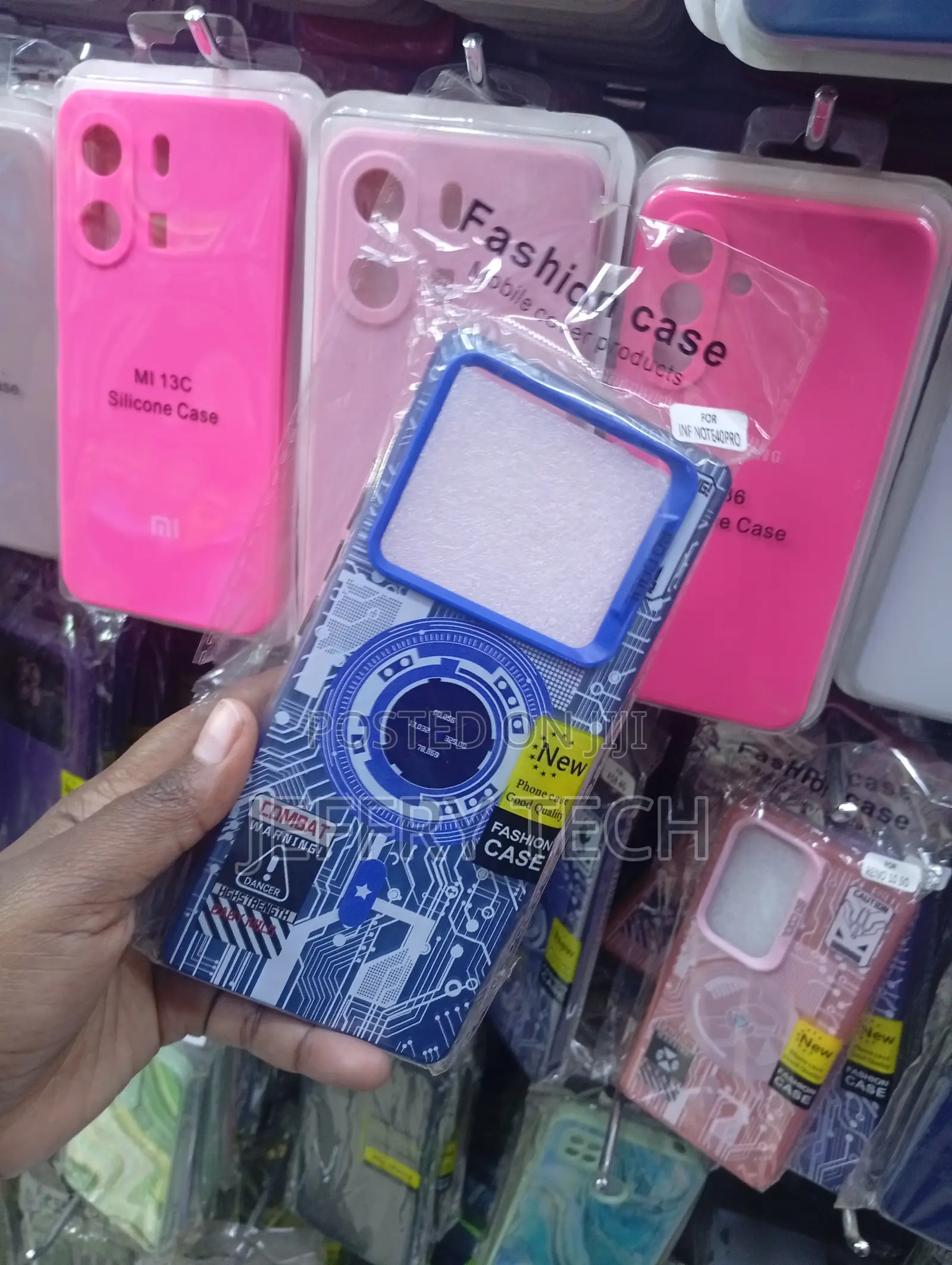 Infinix Note 40 Blue, Circuit-Board-Themed "Fashion Case