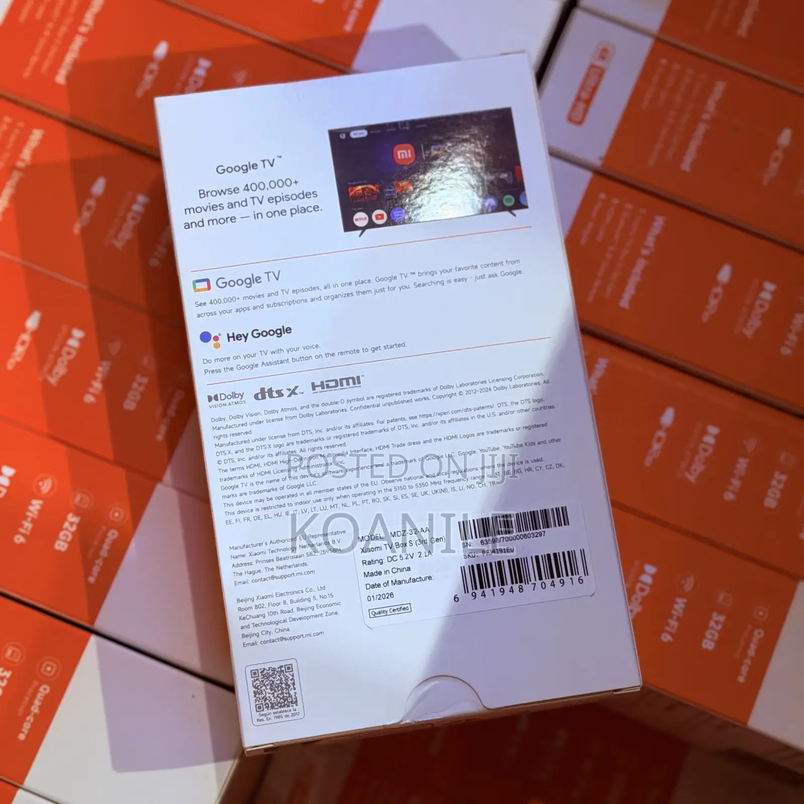 (Colored Logo) Xiaomi Tv Box 3rd Generation - New