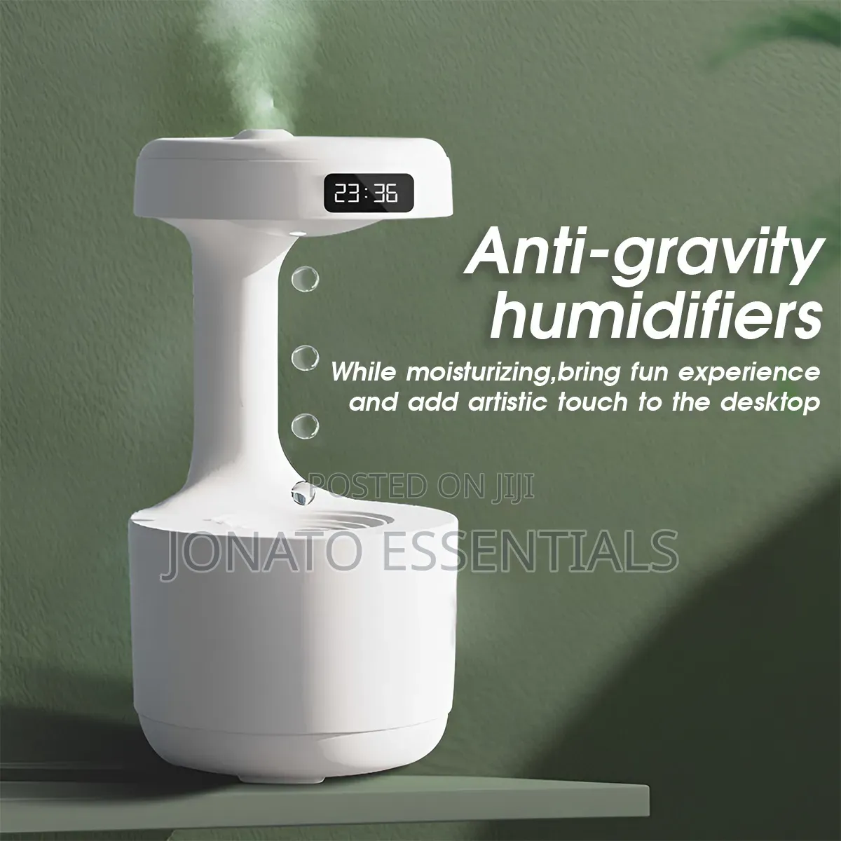 Anti-Gravity Air Humidifier - 800ml Led Desktop Office Humidifier