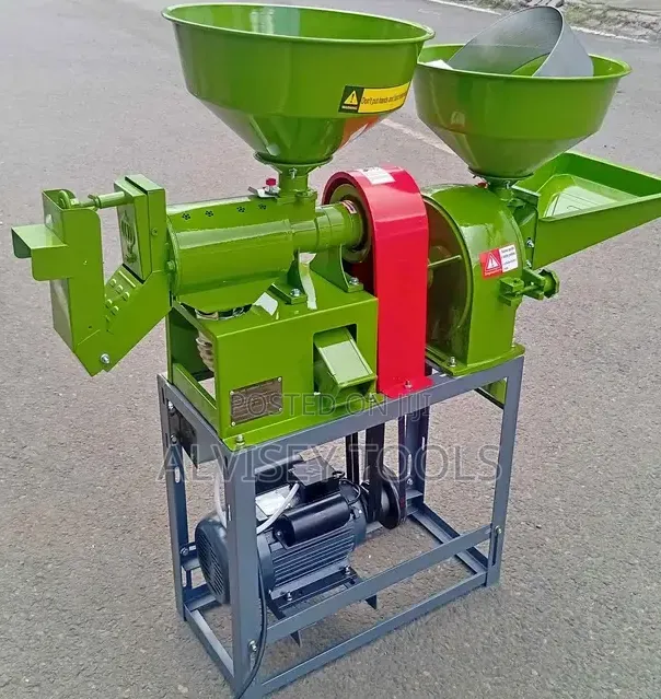 Combined Rice Miller and Grain Grinding Machine