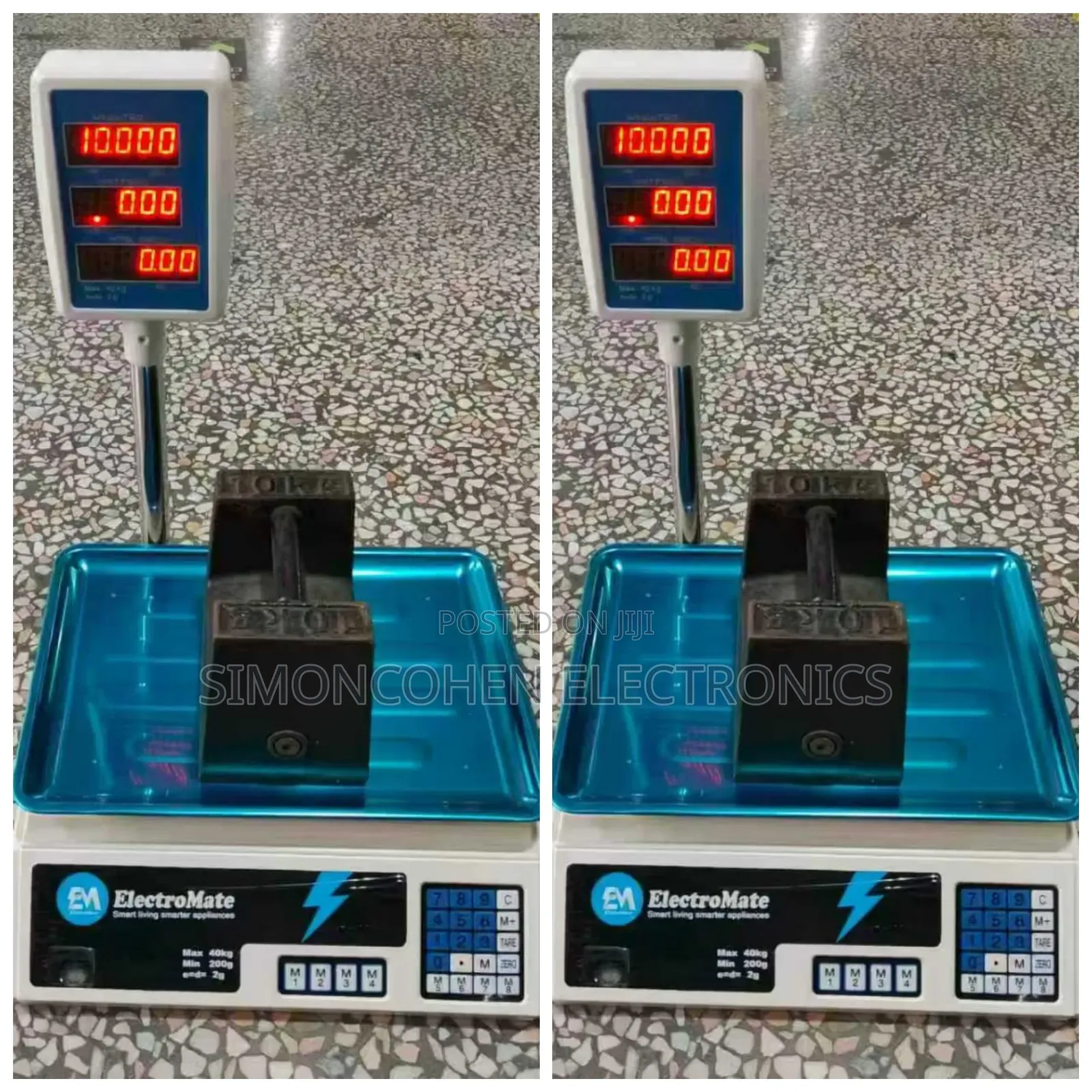 40kgs Electromate Digital Computing Weighting Scale With Arm