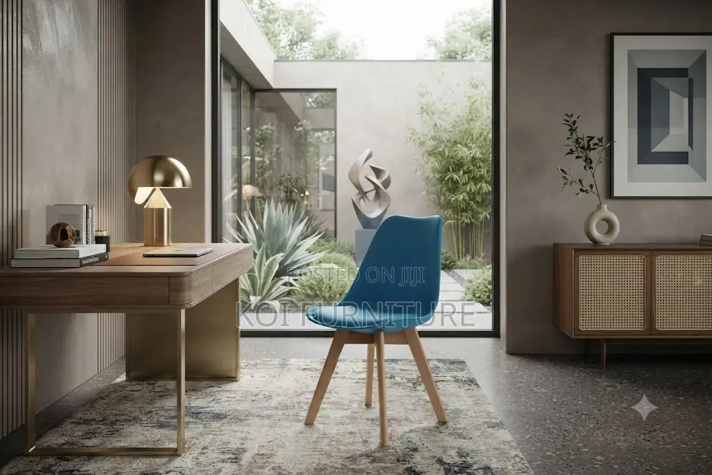 Dining Chairs; Plastic Home Dining Eames Cushioned Chair