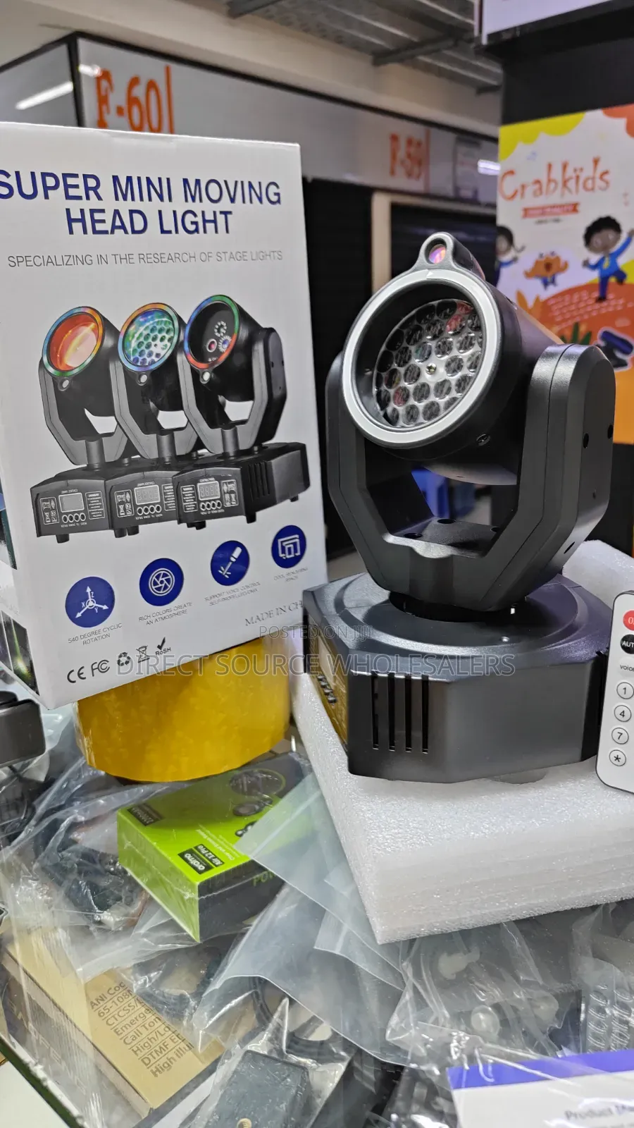 RGB Mini Moving Head Stage Light – Disco Club Effects